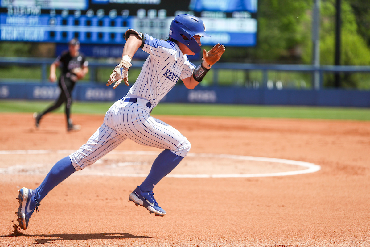 Kayla Kowalik.

Kentucky defeats Mississippi State 9-5.

Photo by Sarah Caputi | UK Athletics