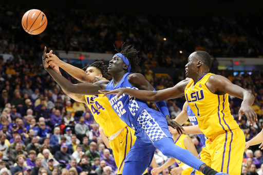 Wenyen Gabriel.

The University of Kentucky men's basketball team beat LSU 74-71 at the Pete Maravich Assembly Center in Baton Rouge, La., on Wednesday, January 3, 2018.

Photo by Chet White | UK Athletics