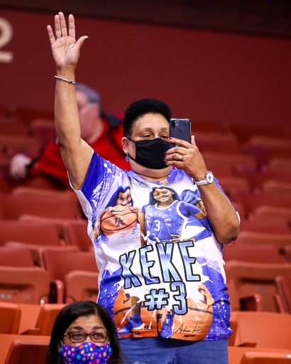 Fan. Keke McKinney. 

Kentucky loses to Georgia 78-66 at the SEC Tournament. 

Photo by Eddie Justice | UK Athletics