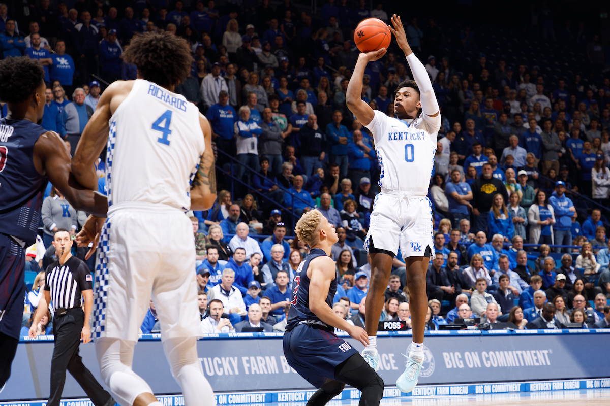 Ashton Hagans.

Kentucky beat Fairleigh Dickinson 83-52.


Photo by Elliott Hess | UK Athletics