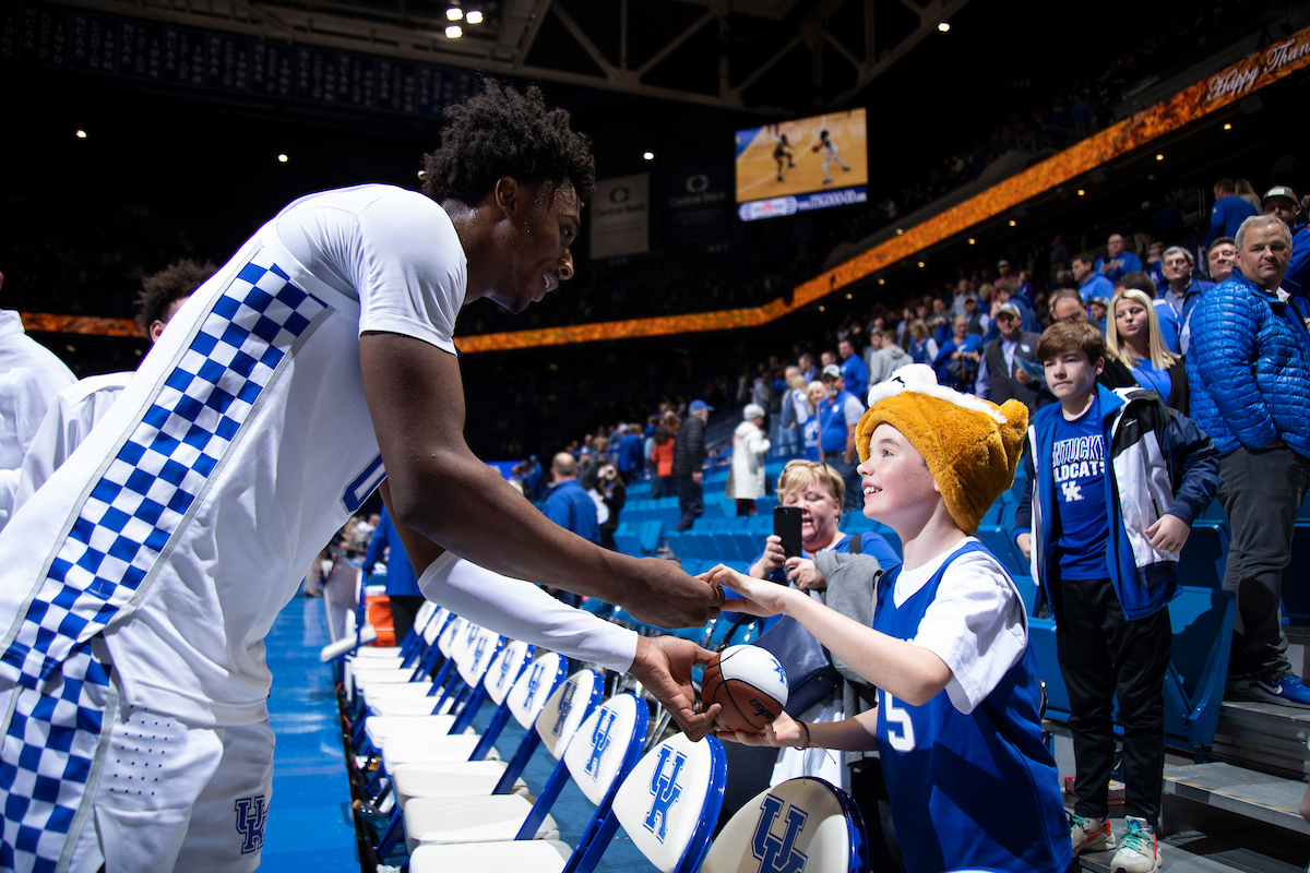 Ashton Hagans. Fans.

Kentucky beat UAB 69-58.

Photo by Chet White | UK Athletics