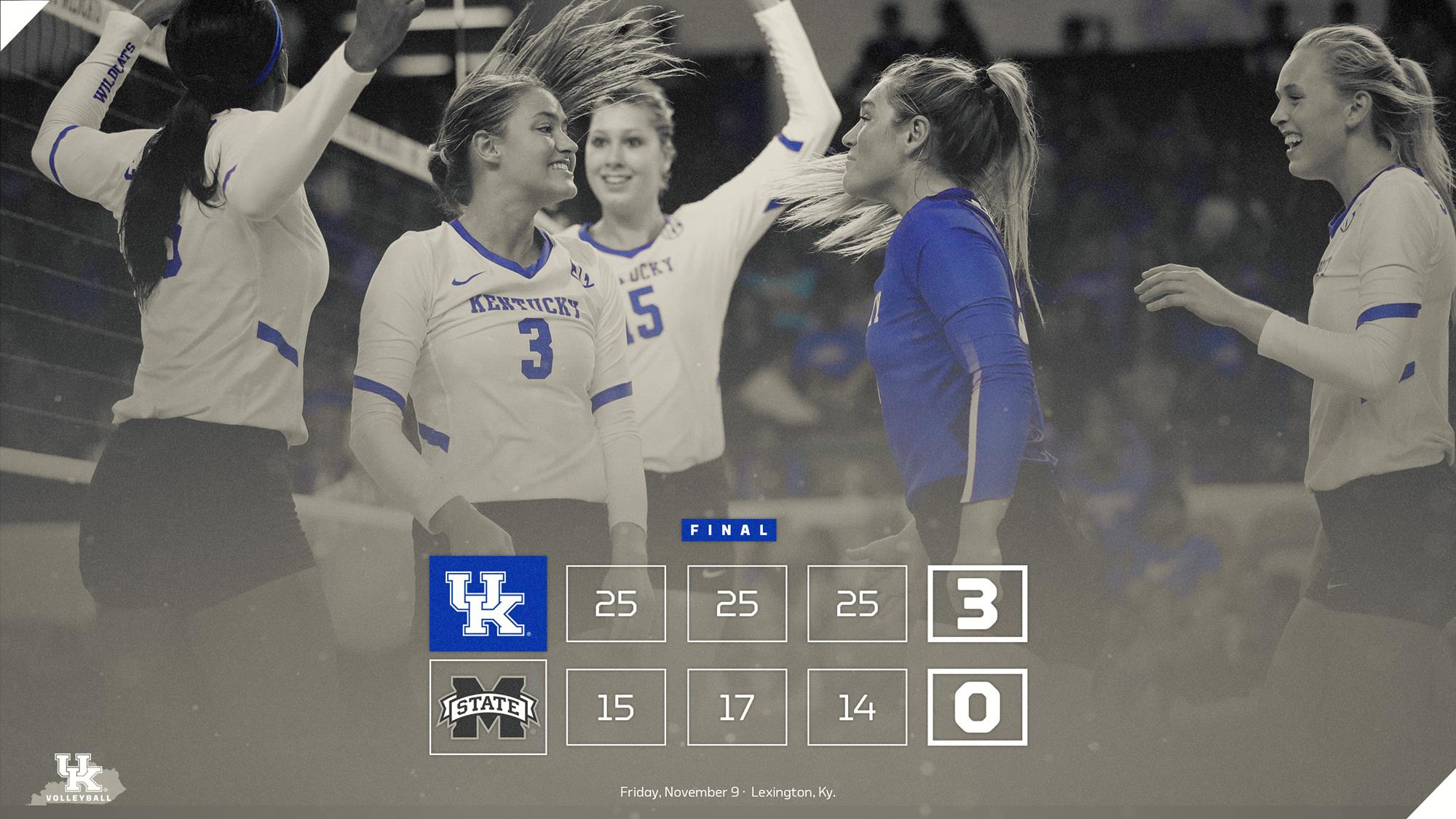 No. 11 Kentucky Stays Perfect in SEC With Sweep of Mississippi State