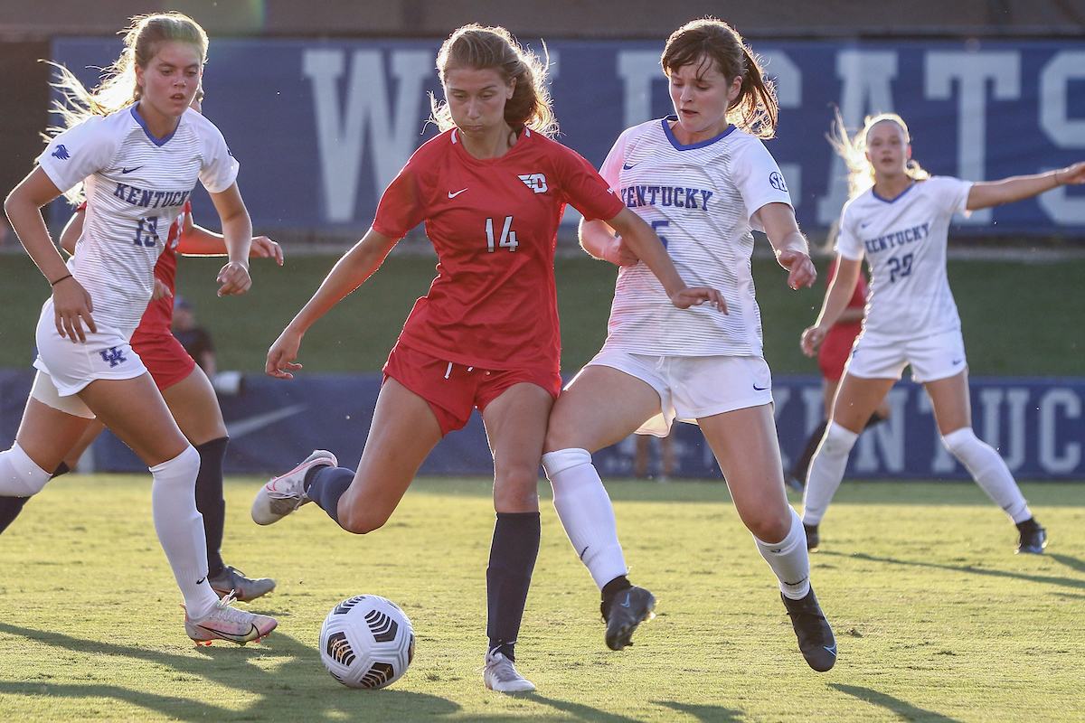 Lilly Huber.

Kentucky ties Dayton 0 - 0. 

Photo by Sarah Caputi | UK Athletics