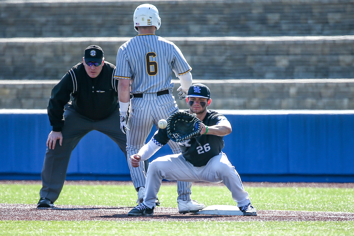 Jacob Plastiak.

Kentucky sweeps Western Michigan 16-5.

Photo by Sarah Caputi | UK Athletics